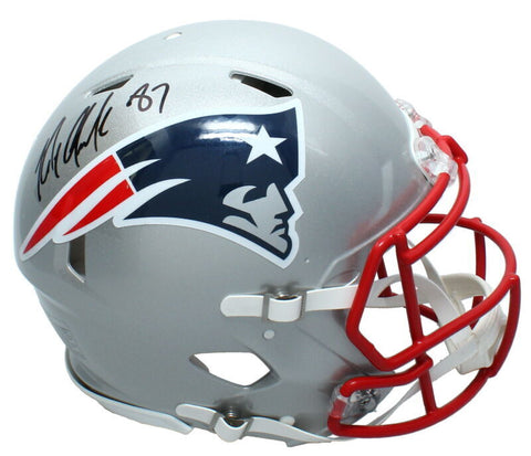 Rob Gronkowski Autographed New England Patriots Speed Authentic Helmet Radtke