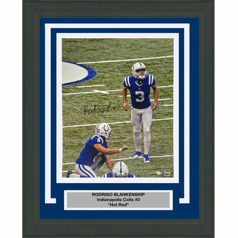 FRAMED Autographed/Signed RODRIGO BLANKENSHIP Colts 16x20 Photo Fanatics COA