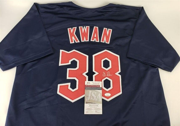 Steven Kwan Signed Jersey (JSA)