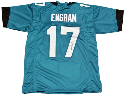 EVAN ENGRAM AUTOGRAPHED SIGNED JACKSONVILLE JAGUARS #17 TEAL JERSEY BECKETT