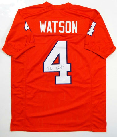 Deshaun Watson Autographed Orange College Style Jersey- JSA W Authenticated *4