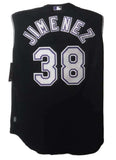 Ubaldo Jimenez Autographed Colorado Rockies Authentic Black Jersey 11823