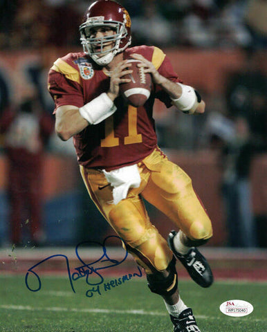 Matt Leinart Autographed/Signed USC Trojans 8x10 Photo Heisman JSA 15149