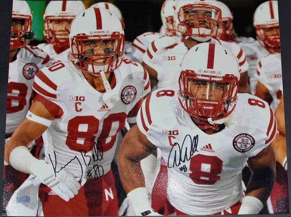 AMEER ABDULLAH & KENNY BELL AUTOGRAPHED NEBRASKA CORNHUSKERS 16x20 PHOTO COA