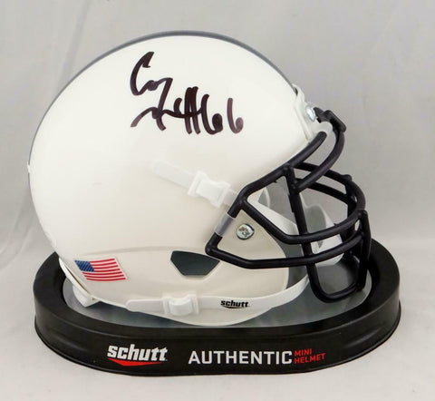 Connor McGovern Autographed Penn State Schutt Mini Helmet- JSA W Auth *Black