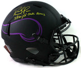 Randy Moss Signed Vikings F/S Eclipse Authentic Helmet w/Insc - Beckett W Auth