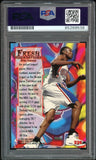 1996 Fleer Metal #236 Allen Iverson RC Rookie 76ers PSA/DNA Auto GEM MINT 10