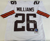 Greedy Williams Signed Cleveland Browns Jersey (Beckett) 2019 2nd Rnd Pck LSU DB