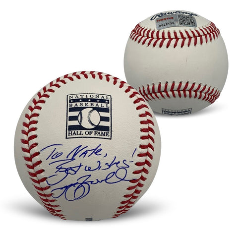 Jeff Bagwell Autographed MLB Signed Hall of Fame HOF Baseball TO NATE TRISTAR