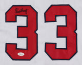 Steve Avery Signed Braves Jersey (JSA) #4 starter w/Maddux,Smotlz,& Glavine