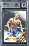 Jason Jordan Signed 2016 Topps WWE NXT Inserts #19 Card Auto 10! BAS Slabbed