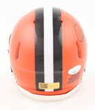 Eric Metcalf Signed Cleveland Browns Speed Mini Helmet (JSA & Players Ink)