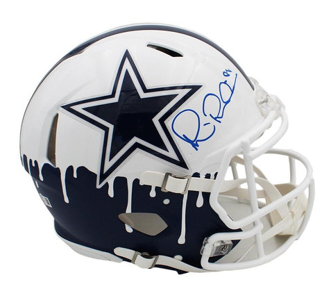 Michael Irvin Signed Cowboys Speed Authentic Custom Alternate White Helmet