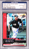 White Sox Carlos Lee Authentic Signed 2002 Upper Deck ESPN #22 Card PSA/DNA Slab