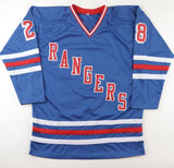 Steve Larmer Signed New York Rangers Jersey (JSA) 1994 Stanley Cup Champion R.W.