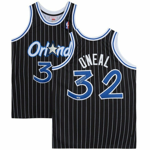 SHAQUILLE O'NEAL Autographed Orlando Magic Black M&N Jersey FANATICS