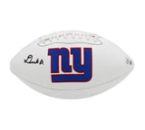 Deonte Banks Signed New York Giants Embroidered White NFL Football