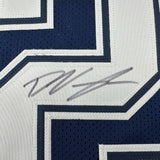 Autographed/Signed Deuce Vaughn Dallas Blue Football Jersey JSA COA