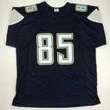 Autographed/Signed ANTONIO GATES Los Angeles LA Dark Blue Jersey Beckett BAS COA