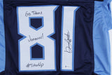 Jonnu Smith Signed Tennessee Jersey Inscribed Titan Up & Go Titans (Beckett COA)