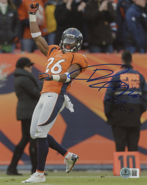 Broncos Rahim Moore ROM 10:9 Authentic Signed 8x10 Photo BAS #BR54780