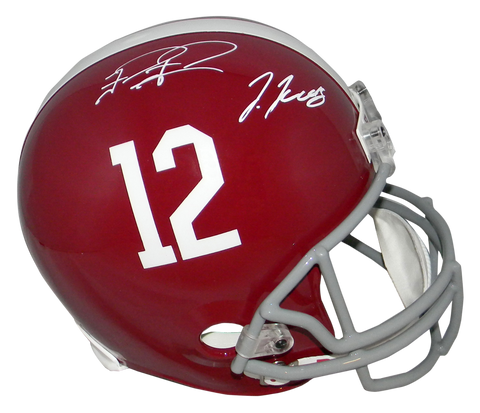 TUA TAGOVAILOA & JERRY JEUDY SIGNED ALABAMA CRIMSON TIDE FULL SIZE HELMET