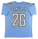 Asante Samuel Jr. Authentic Signed Powder Blue Pro Style Jersey JSA Witness