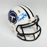 Derrick Henry Autographed Signed Tennessee Titans White Mini Helmet Beckett