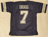 Dallas Cowboys Trevon Diggs Autographed Blue Jersey Beckett BAS QR #W185501