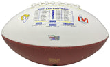 ODELL BECKHAM Jr. Autographed Rams SB LVI White Panel Football FANATICS