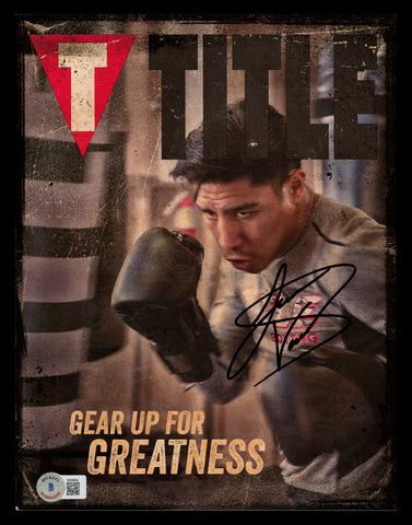 Jessie Vargas Autographed Signed Title Magazine Beckett BAS QR #BK08804