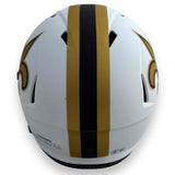 Chris Olave Autographed Signed Saints Lunar Speed Rep Helmet - Beckett