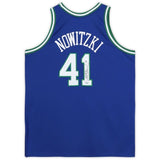 Dirk Nowitzki Autographed Mavericks Blue Authentic 1998-99 Jersey Fanatics