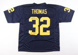 Anthony Thomas Signed Michigan Wolverines Jersey Inscribed A-Train /Playball Ink