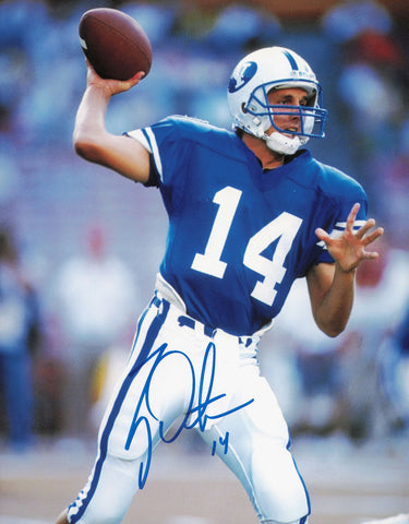 Ty Detmer Autographed Signed 8x10 Photo BYU SKU #230381