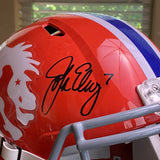 JOHN ELWAY SIGNED DENVER BRONCOS THROWBACK FS REPLICA HELMET BECKETT