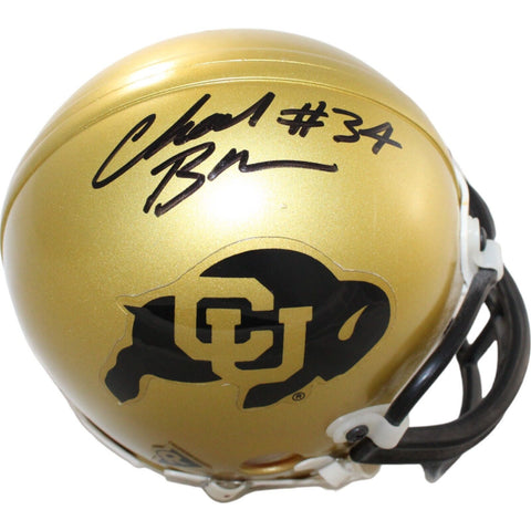 Chad Brown Signed Colorado Buffaloes VSR4 Replica Mini Helmet BAS 44204