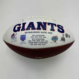 Autographed/Signed Lawrence Taylor New York Giants F/S Logo Football BAS COA