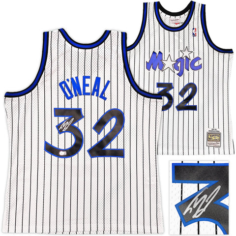 MAGIC SHAQUILLE O'NEAL AUTOGRAPHED M&N 1993-94 HWC JERSEY XL BECKETT 235518