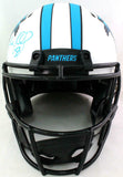 Luke Kuechly Autographed Panthers Authentic Lunar FS Helmet- Beckett W*Baby Blue