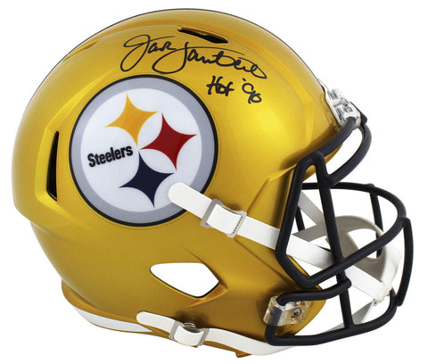 Steelers Jack Lambert HOF 90 Signed Flash Full Size Speed Rep Helmet JSA Witness