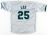 Derrek Lee Signed Florida Marlins Jersey Inscribed 2003 WS Champs (Beckett) Cubs