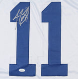 Jim Everett Signed Rams White Jersey (JSA COA) Los Angeles Quarterback 1986-1993