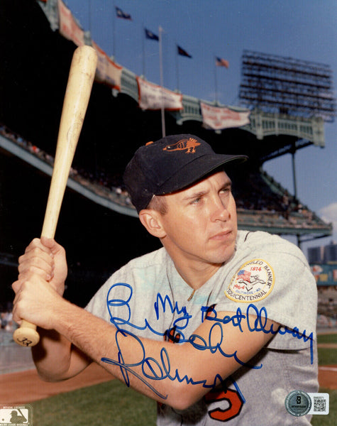 Brooks Robinson Signed Baltimore Orioles 8x10 Photo Best Always BAS 45140