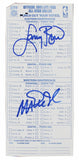 Magic Johnson & Larry Bird Signed 1985 NBA ASG Ballot BAS Witnessed #1W867911