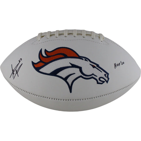 Steve Atwater Autographed/Signed Denver Broncos Logo Football Beckett 49063