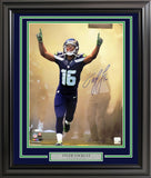 TYLER LOCKETT AUTOGRAPHED FRAMED 16X20 PHOTO SEAHAWKS TUNNELL MCS HOLO 210971