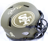 Joe Montana Signed 49ers F/S Salute to Service Speed Authentic Helmet - Fanatics