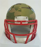 Rodney Harrison Signed New England Patriots Camo Mini Helmet Patriots Alumni COA