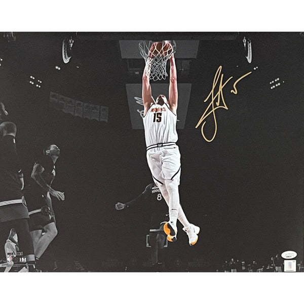 Nikola Jokic Autographed/Signed Denver Nuggets 16x20 Photo JSA 46330